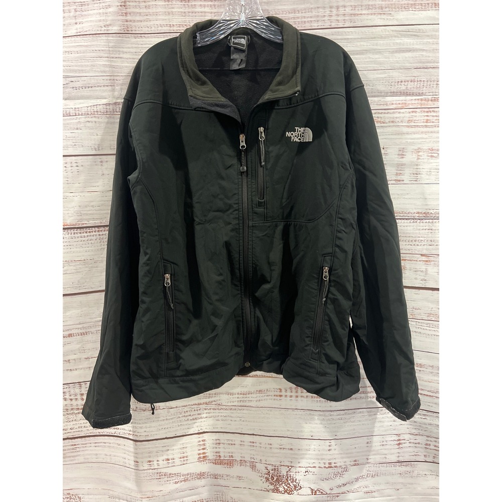 The North Face Mens Apex Bionic Softshell Jacket Black Full Zip Large L/G